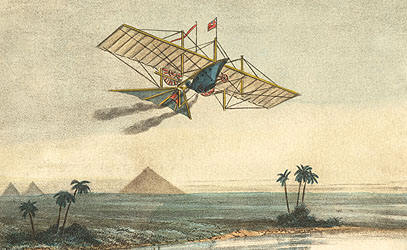 Aerial Steam Carriage over Egypt